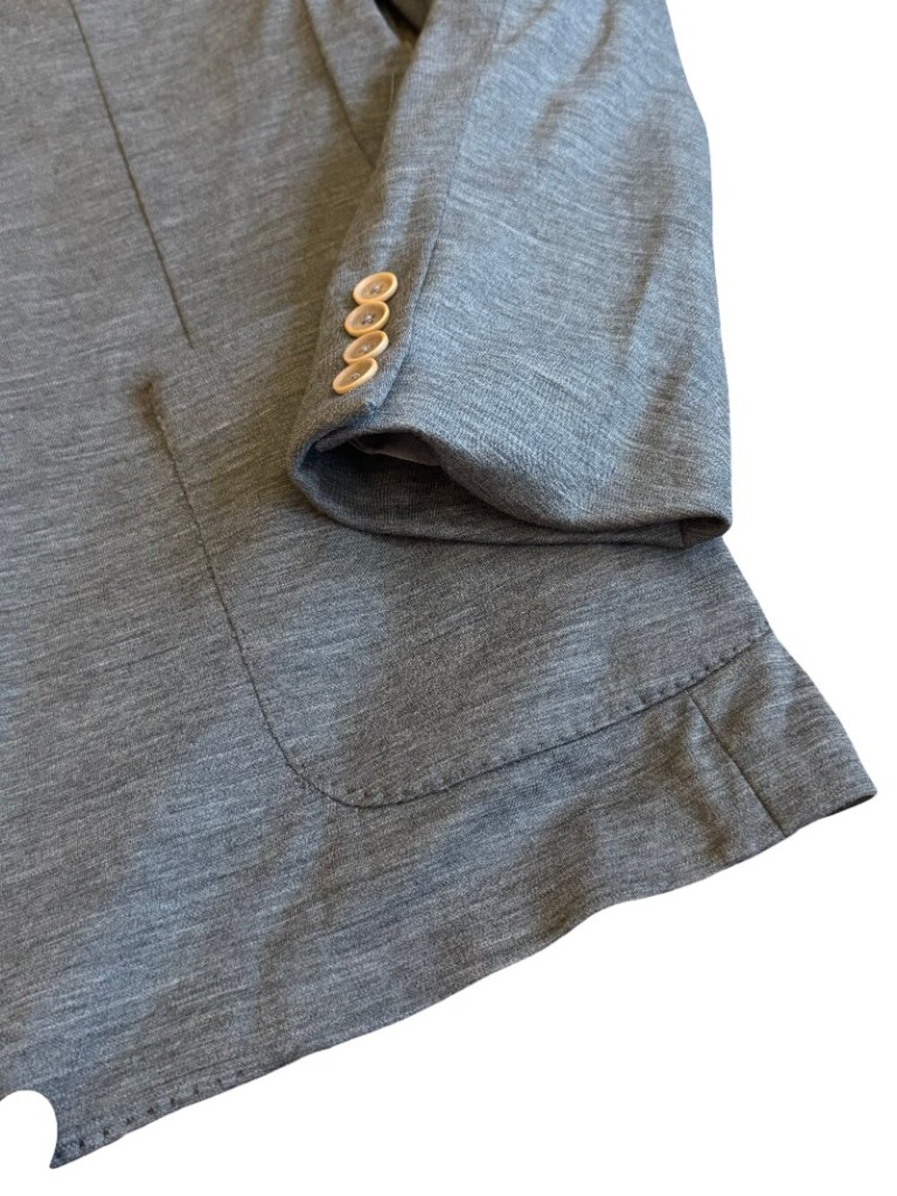 Hart Schaffner Marx Active Merino Wool Stretch Blazer Jacket Grey Size 48R Men's - Picture 10 of 14